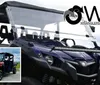 The image features a close-up of an off-road vehicle with a windshield and light bar accompanied by a logo that says Wranglers and Razors and an inset image showing another similar off-road vehicle