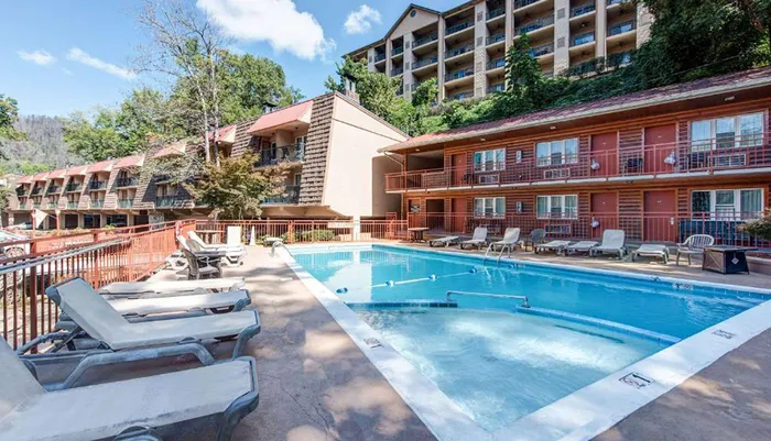 Outdoor Pool at Quality Inn Creekside - Gatlinburg TN