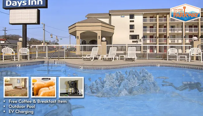 Outdoor Pool at Days Inn Apple Valley SeviervillePigeon Forge