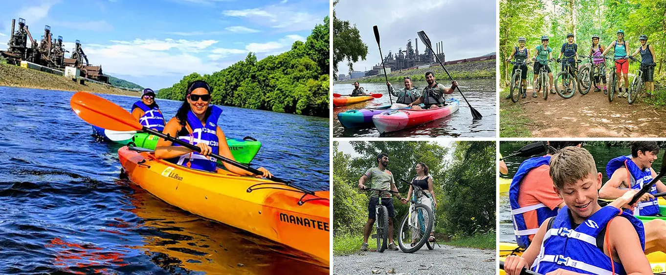 Half Day Kayak and Bike Adventure, Bethlehem Pa & Lehigh River