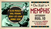 The image is a vintage-style concert poster for a tribute event titled 