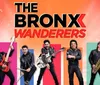 The image shows the band The Bronx Wanderers performing energetically on stage with a Best of Las Vegas 2021 award logo displayed above them