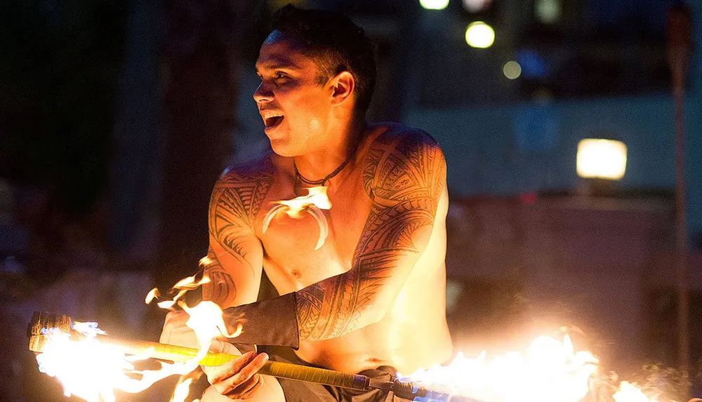 Polynesian Luau  Fire Dinner Show at St Johns Inn