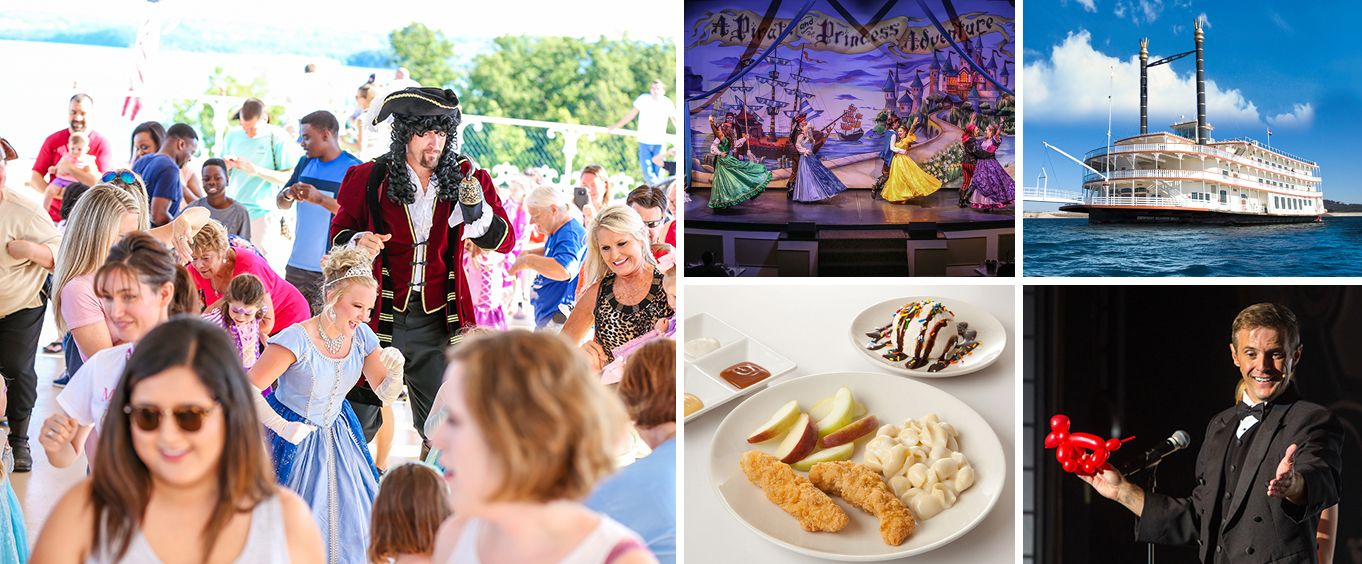 Showboat Branson Belle Lunch and Dinner Cruises Collage