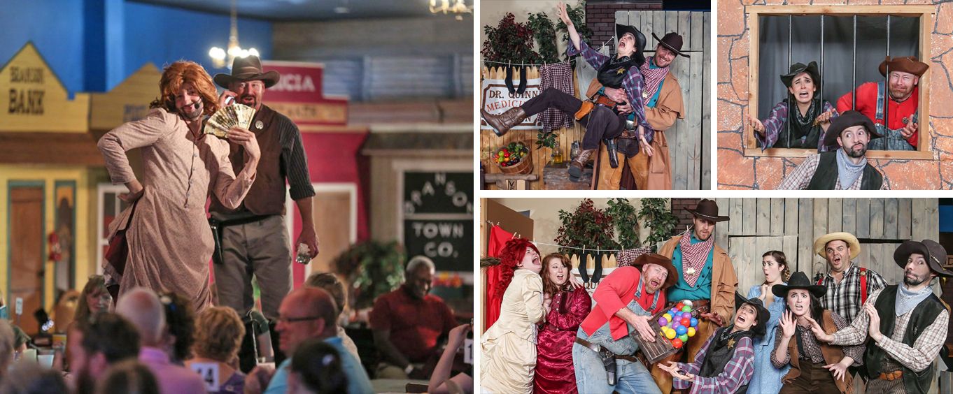 Collage of Branson's Murder Mystery Dinner Show