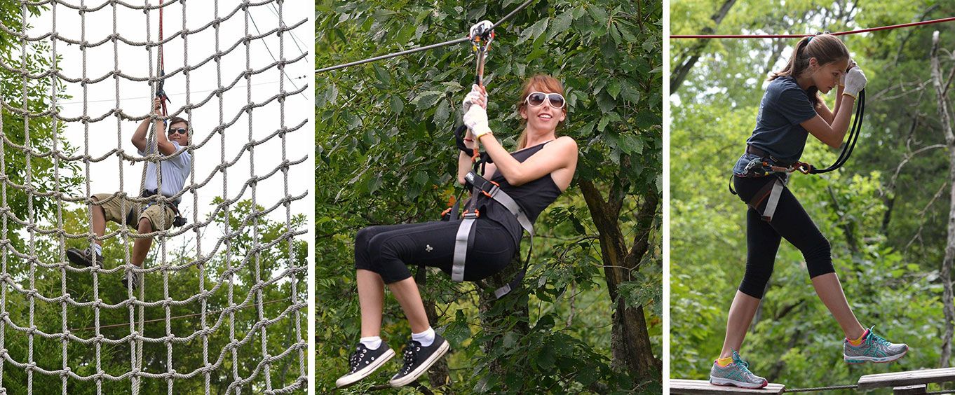 Nashville Zipline & Treetop Adventure Park at Nashville Shores Collage