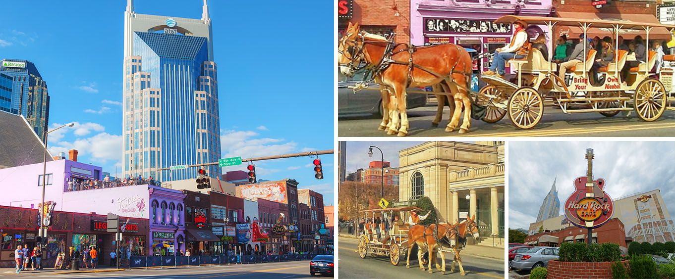 Nashville Carriage Rides Collage