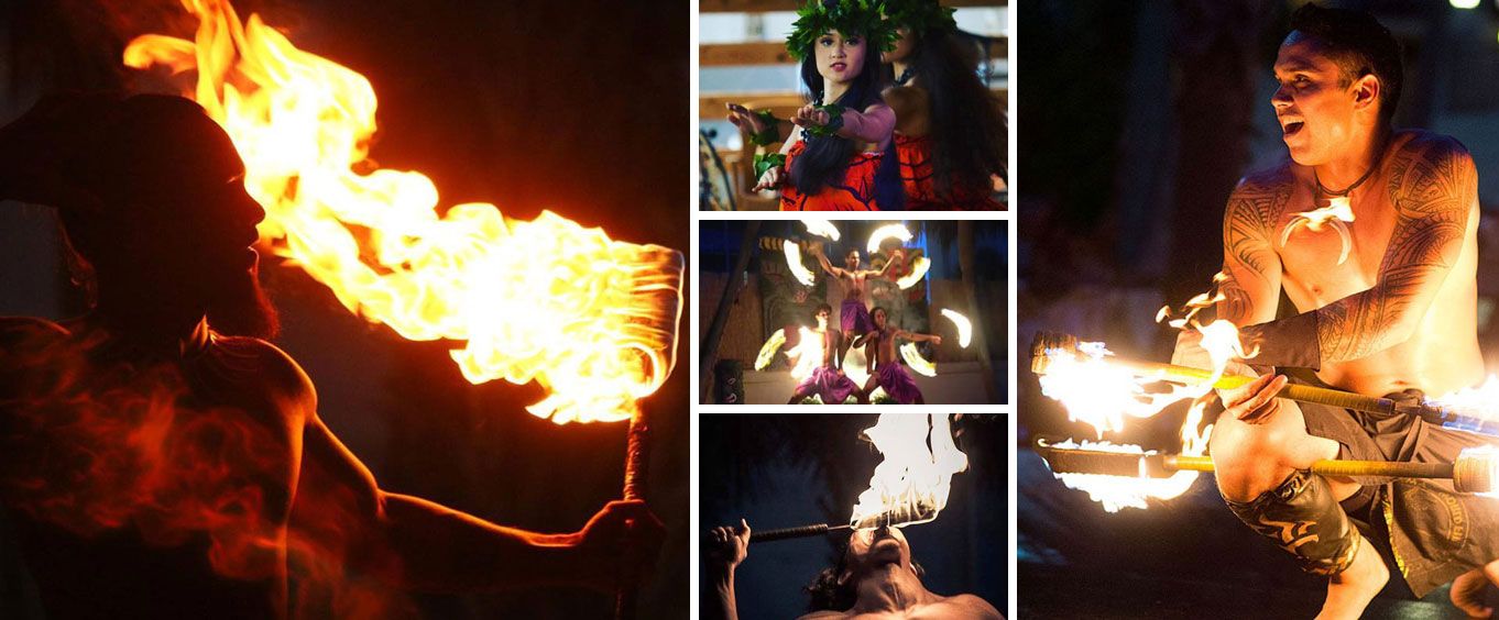 Polynesian Luau & Fire Dinner Show at the Orlando Forum Collage