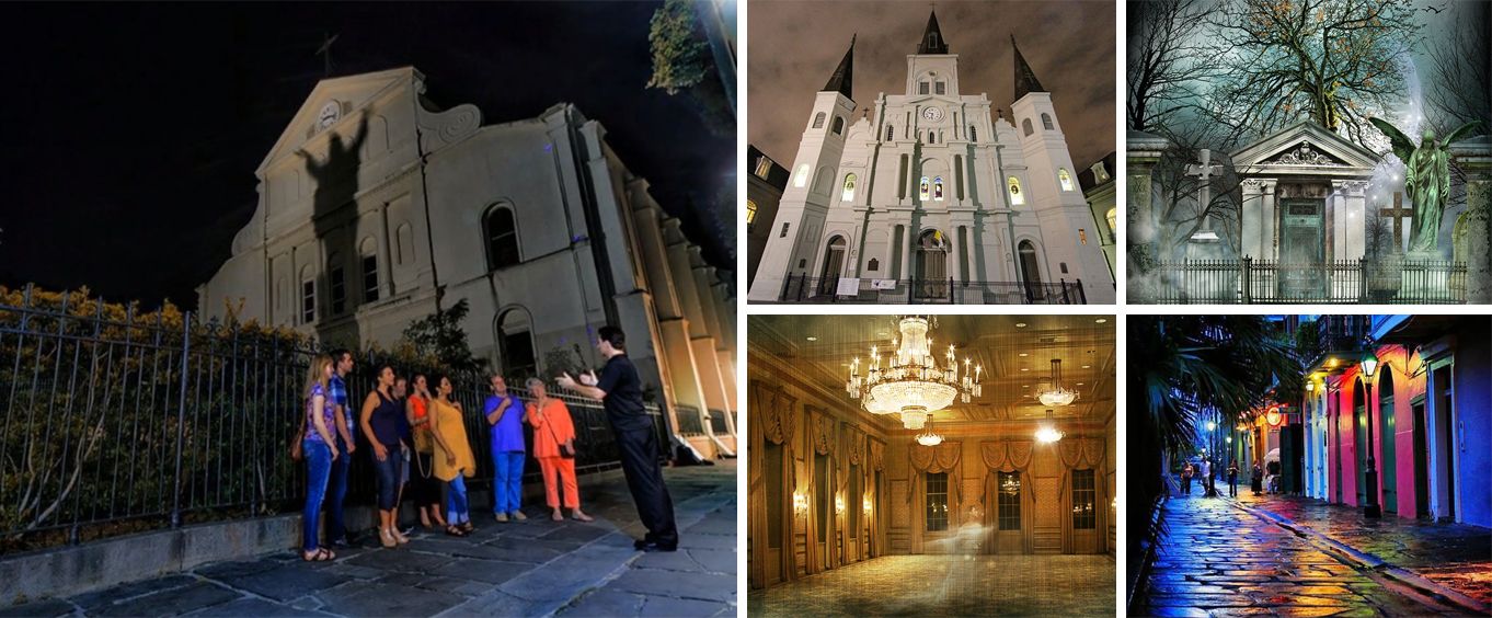 Ghosts and Spirits Walking Tour Collage