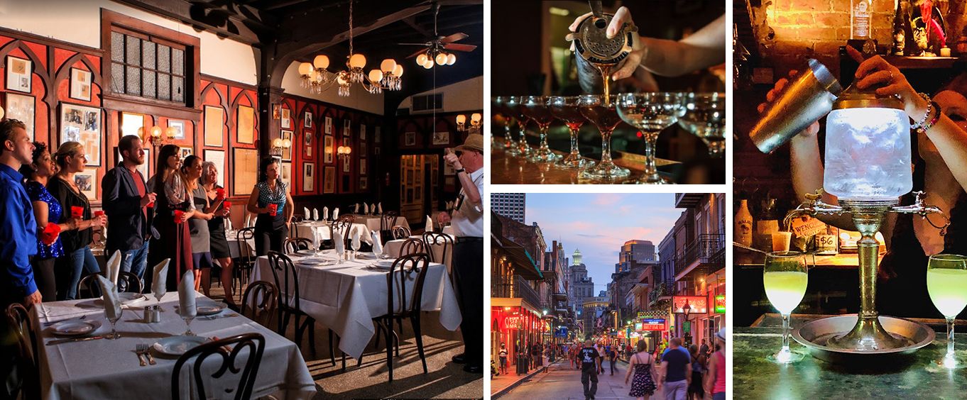 New Orleans Original Cocktail Walking Tour Collage