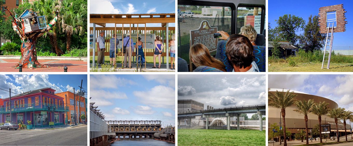 Hurricane Katrina Bus Tour Collage