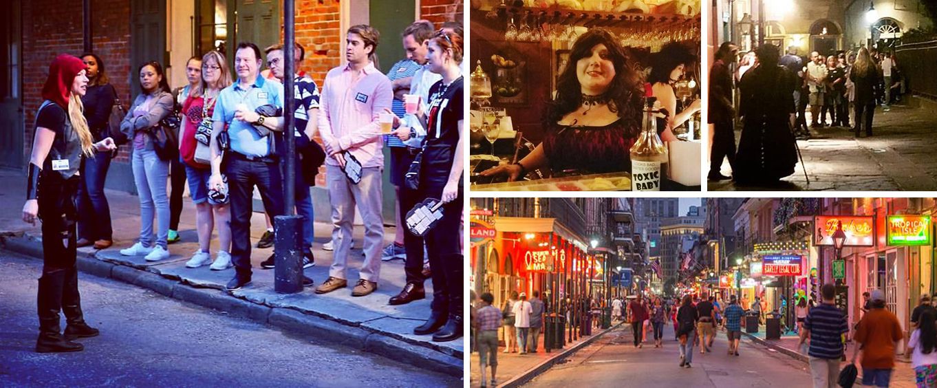 New Orleans Haunted Pub Crawl Collage