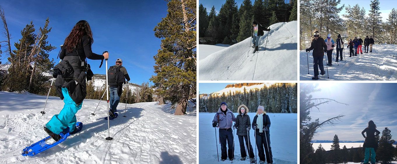 Tahoe Adventure Company Snowshoe Tours Collage