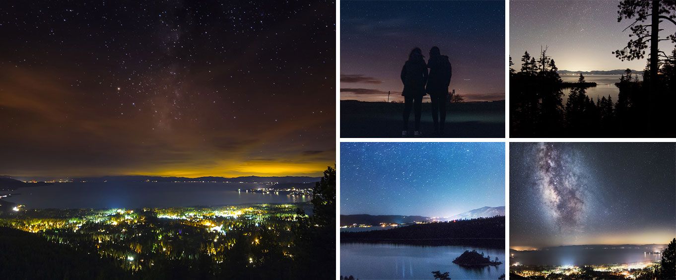 Stargaze Tahoe Tour Collage