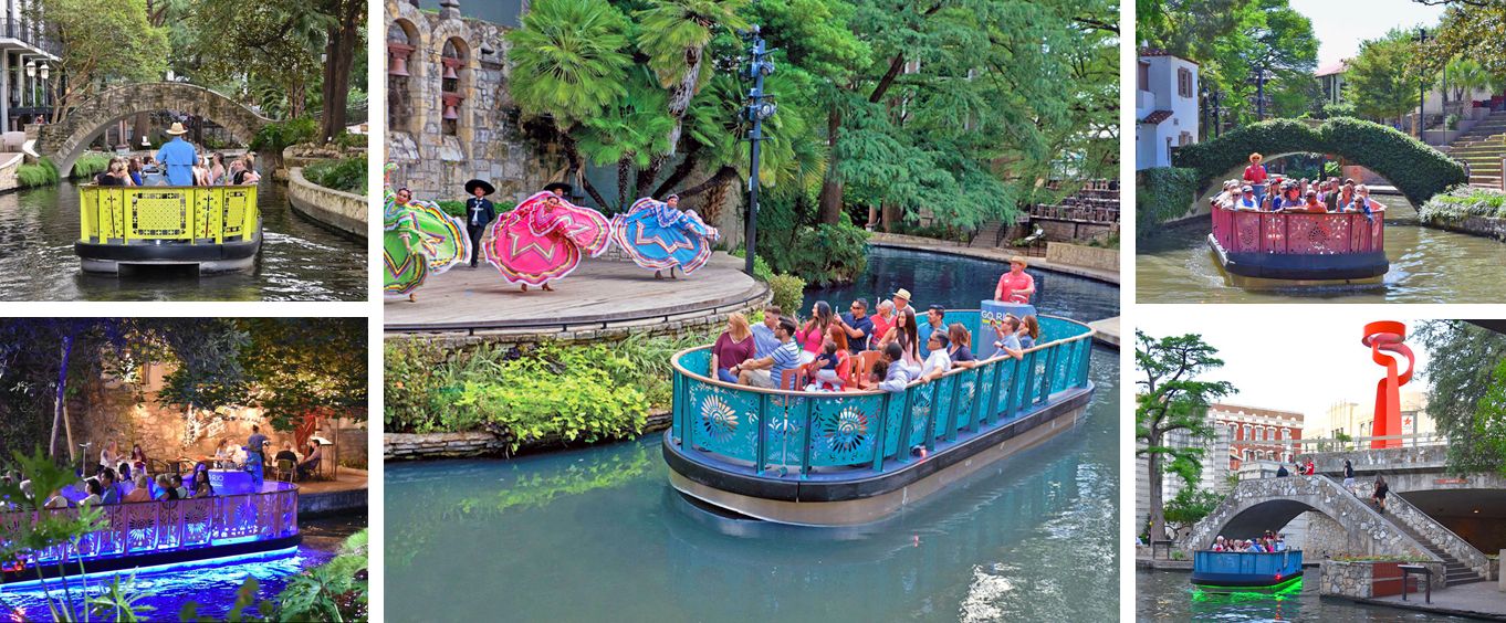 Collage for Go Rio San Antonio Riverwalk Cruises