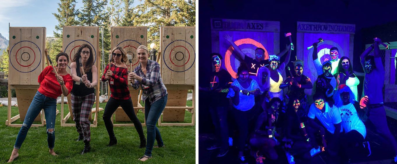 Collage for Axe Throwing Tampa