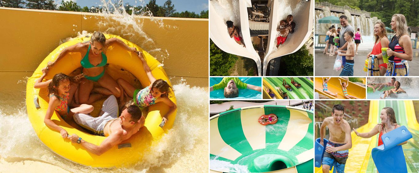 Dollywood's Splash Country Waterpark Collage
