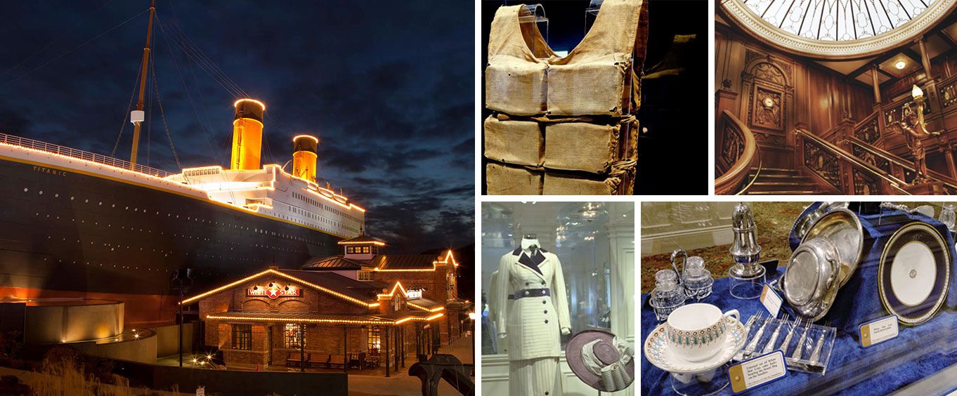 Titanic - World's Largest Museum Attraction Collage