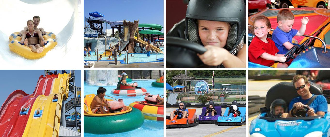 Wild Water Waterpark & Wheels Family Fun Park Collage