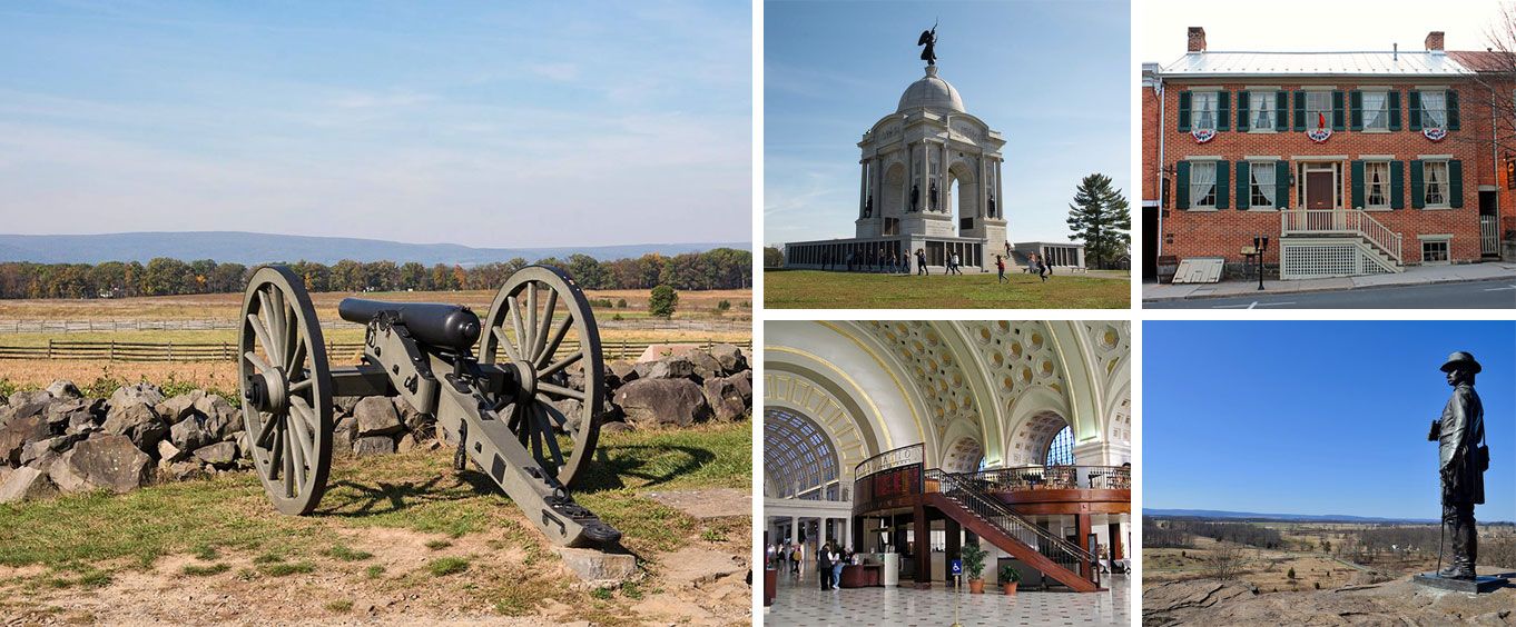 Gettysburg Experience Day Tour Collage