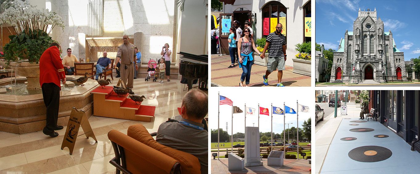 Historic Memphis Walking Tour Collage