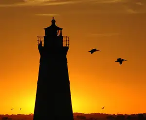 Cockspur Island Lighthouse near Savannah, GA