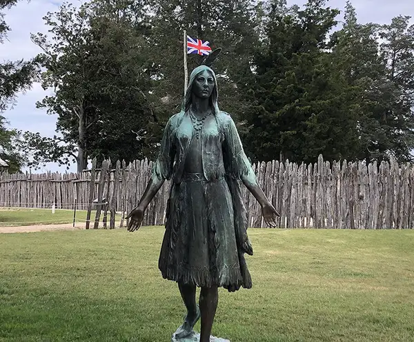 Pocahontas Statue Williamsburg