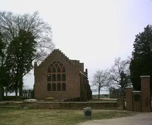 Jamestown Memorial Church Tower Williamsburg