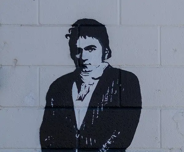 Blek, Barista, and Beethoven Mural Nashville