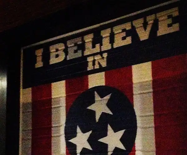 I Believe In Nashville Mural at Marathon Music Works