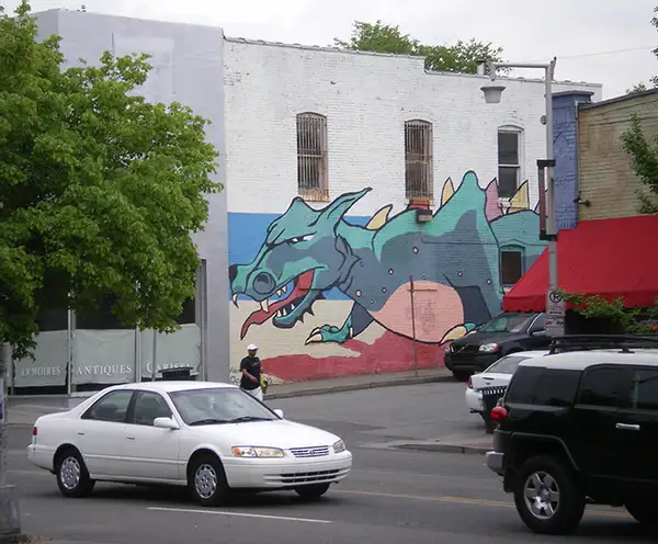 Hillsboro Village Dragon Mural Nashville