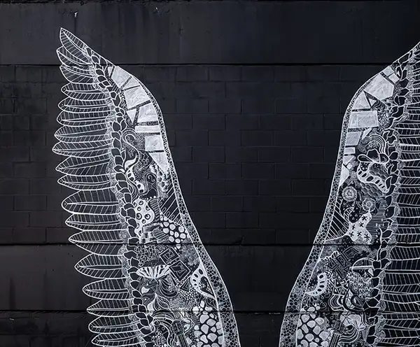 What Lifts You Wings Mural Nashville