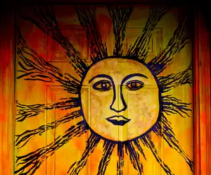 Music City Hostel Doors Mural Nashville